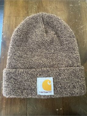 Toddler Carhartt Kids Marled Brown Knit Cuffed Beanie